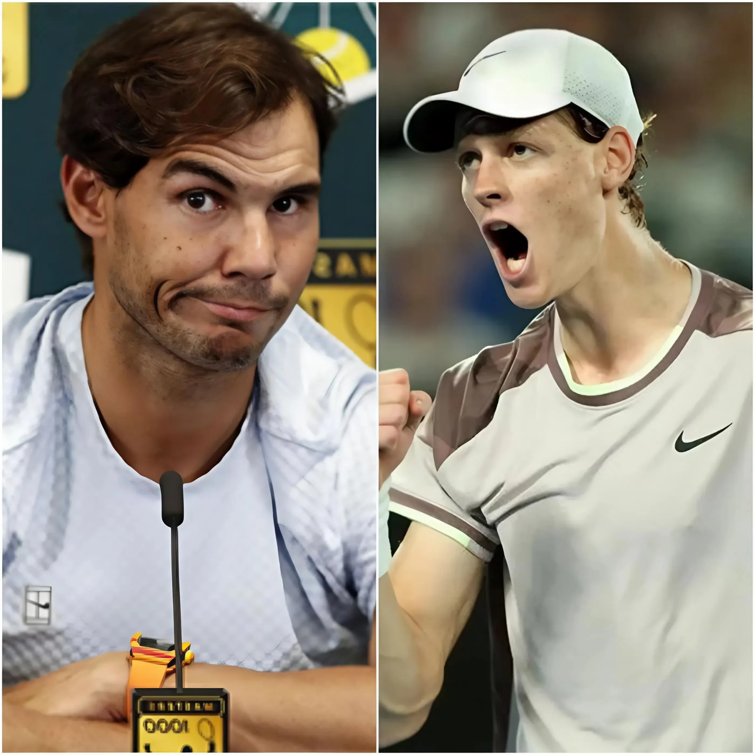 Cover Image for 💣 15 MINUTI FA: Rafael Nadal sciocca tutti con una dichiarazione su Jannik Sinner: “È favorito negli incontri perché…” 😱🎾 Rafael Nadal ha appena scosso il mondo del tennis con un’affermazione sorprendente su Jannik Sinner, una rivelazione che sta facendo esplodere un acceso dibattito tra gli appassionati e gli esperti del circuito tennistico.
