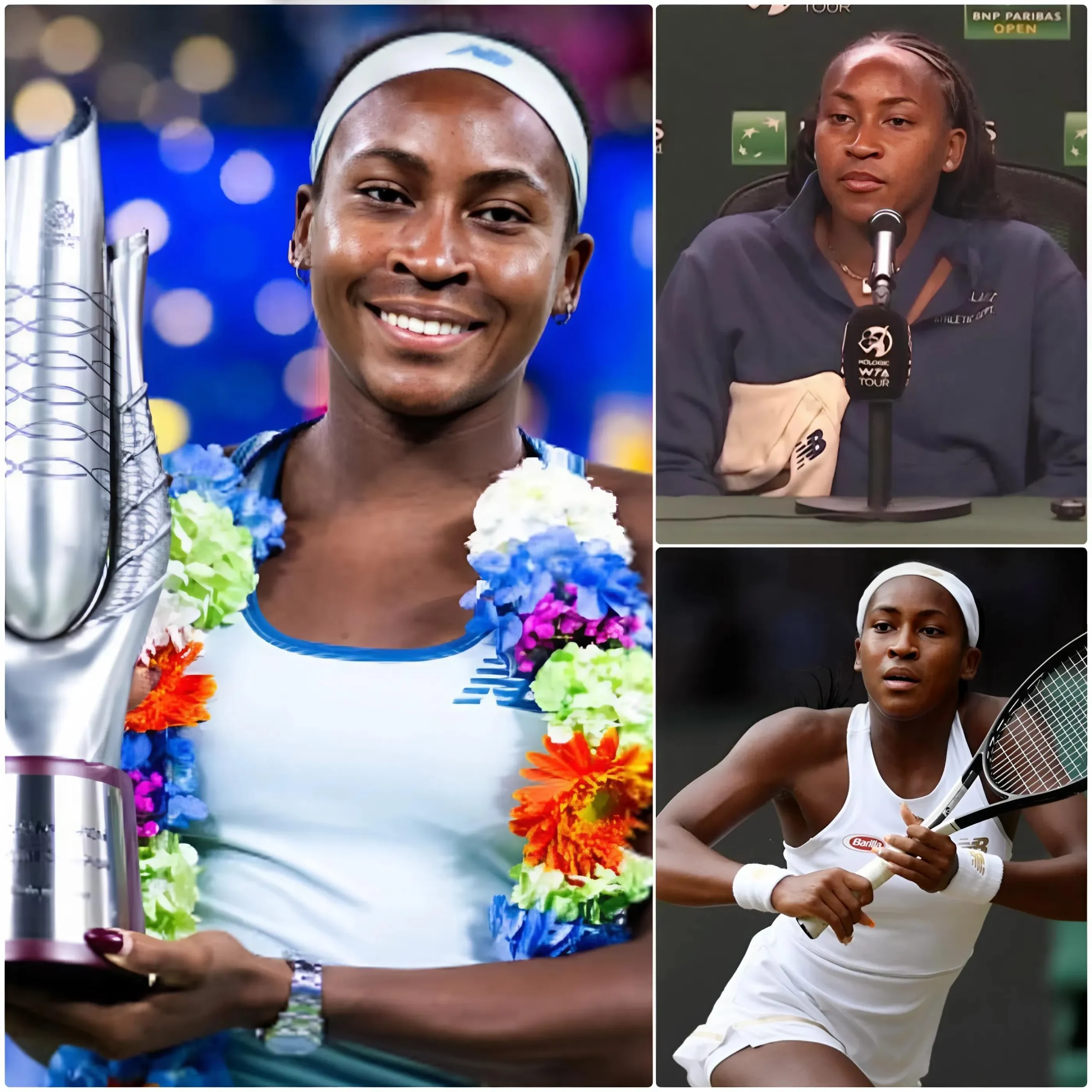 Cover Image for 🔥 “I DON’T COME HERE TO PLEASE ANYONE…” The atmosphere at the press conference after the 2025 Wuhan Open Coco Gauff “exploded” when the 21-year-old girl frankly answered the reporter’s ambiguous question, who said that “black tennis players often cannot maintain stable performance at Grand Slam tournaments”. The whole audience was silent for a few seconds before Gauff looked straight into the camera and coldly answered with only 9 words, causing the reporter to bow his head in silence throughout the press conference. Immediately after, the reporter who asked the controversial question was heavily criticized by the online community, forced to close his personal account after a wave of backlash….