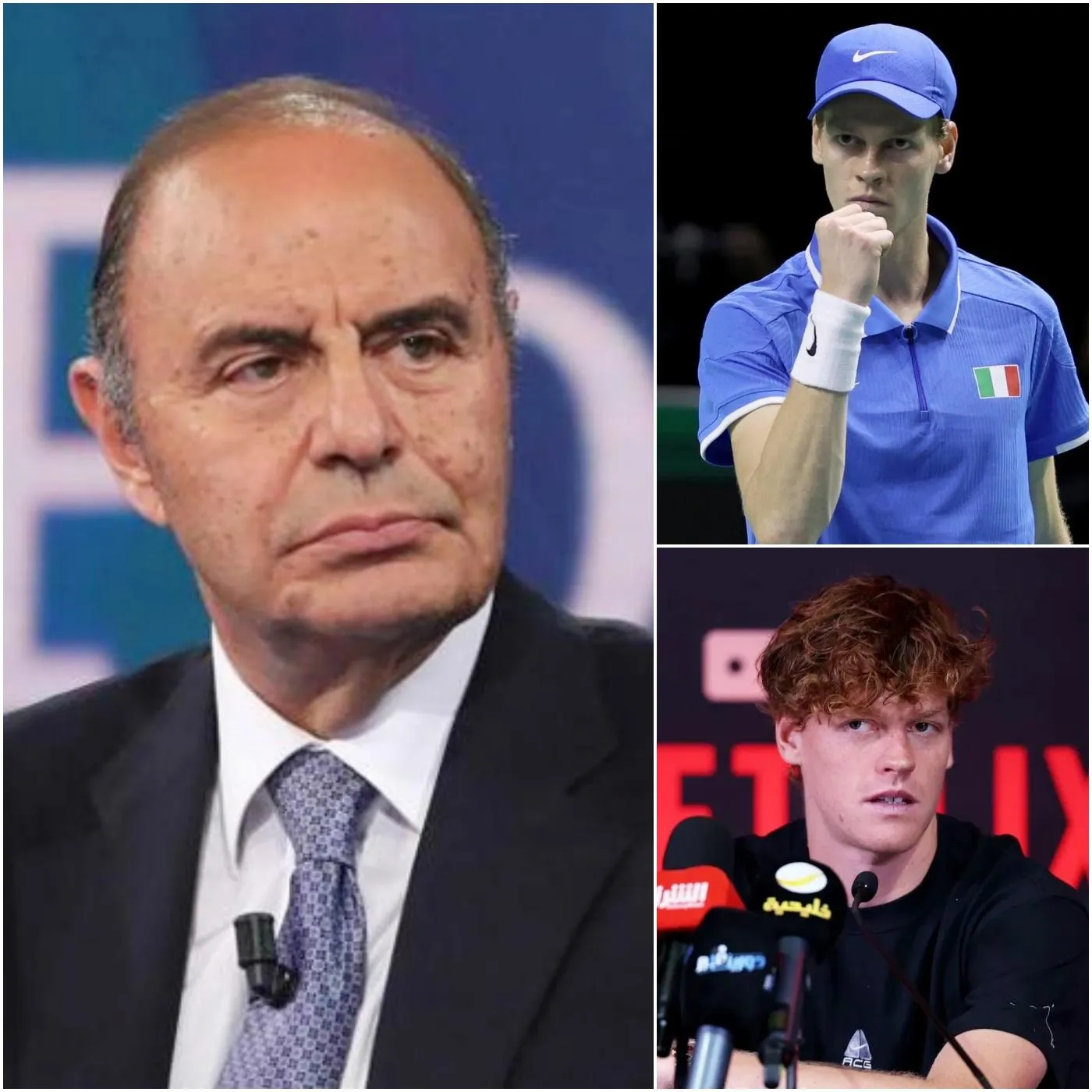 Cover Image for 🔥 “He speaks German and lives in Monte Carlo” – Italian journalist Bruno Vespa criticized Jannik Sinner for lacking loyalty to Italy, calling him “selfish” and money-driven after withdrawing from the 2025 Davis Cup. Sinner’s 12-word response left everyone stunned.
