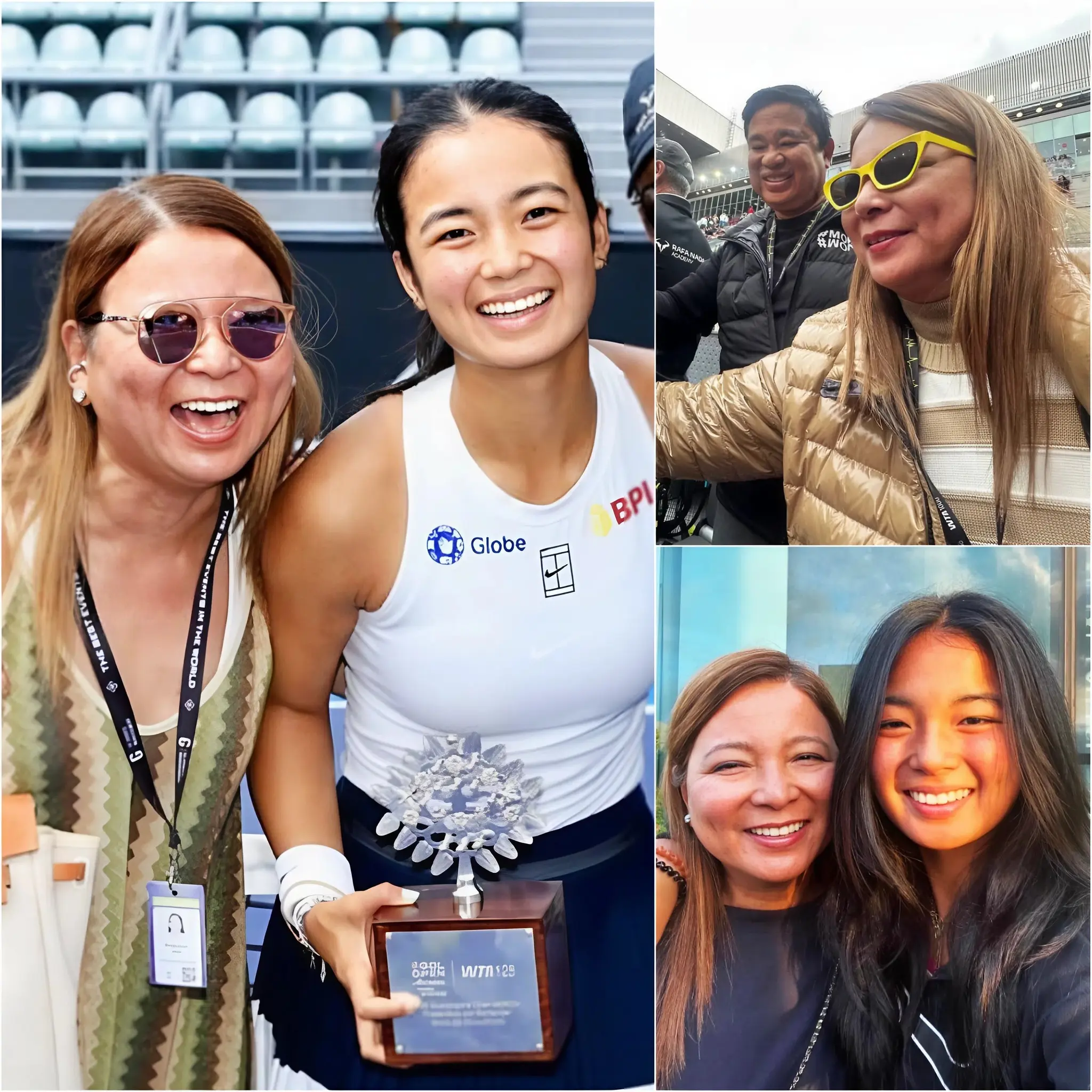 Cover Image for “I’ll bring the victory home for you, Mum.” Alexandra Eala broke down in tears during her pre–semifinal interview at the Guangzhou Open, dedicating her words to her mother, Rizza — touching everyone’s hearts. But what moved people even more was her revelation that years ago, her mother gave up her own tennis dreams to raise Alex and her younger brother. The next revelation shocked everyone: her mother had once suffered through a serious ordeal — and during the very days Alex was competing in the U.S. at age 15, her mother silently endured it all. Her tears weren’t from anger, but from love and compassion for the woman who always called after every match, always smiling whether Alex won or lost. She declared she would win the Guangzhou Open for her mother, because she had realised that tennis isn’t just about victory — it’s a gift for her mum, for her family.