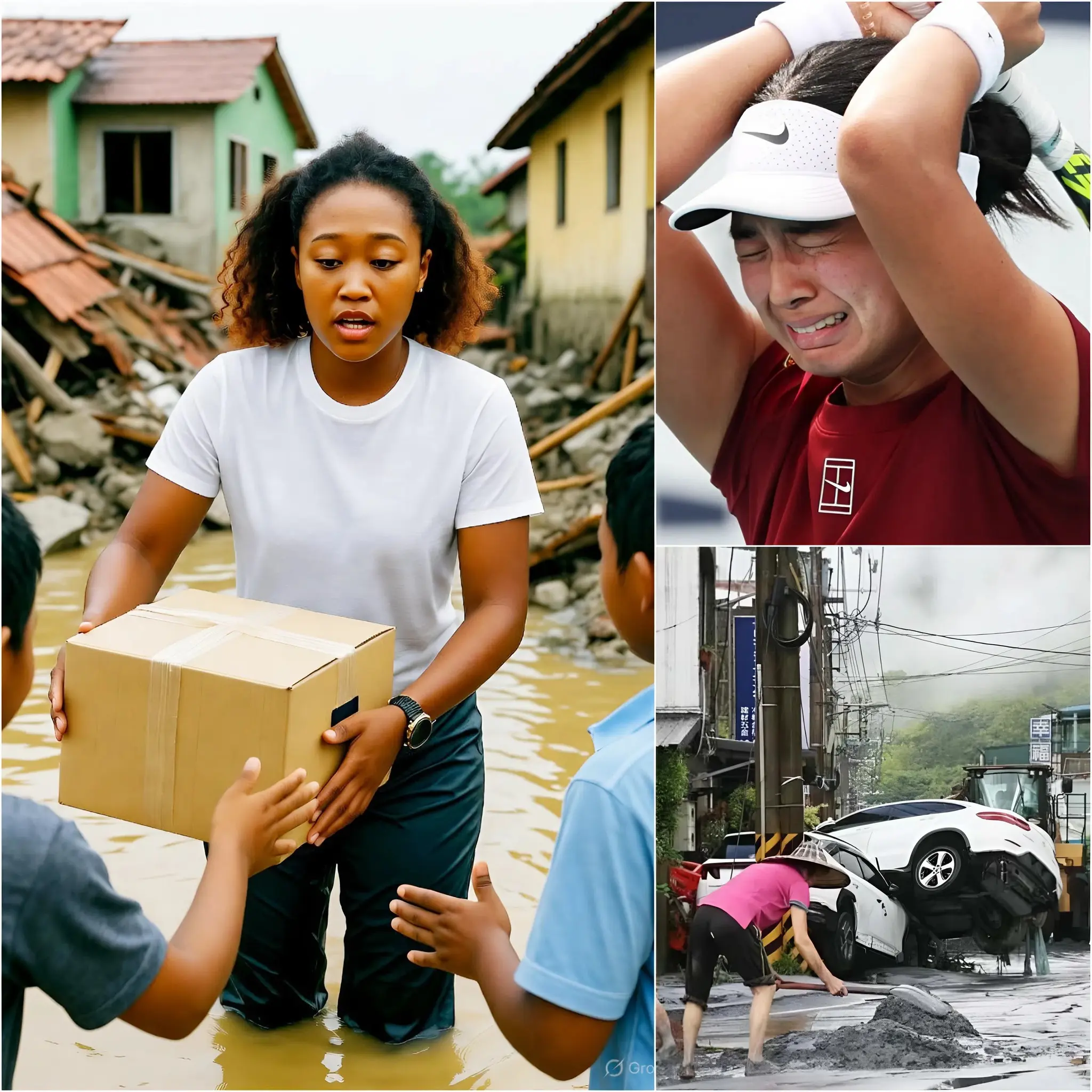 Cover Image for Naomi Osaka, deeply moved by Typhoon Bualoi’s devastation in the Philippines, shocked everyone by announcing she would travel directly to the heart of the storm. Not only did she plan to provide aid, but she also aimed to personally support Alexandra Eala, whose family had lost everything. Going beyond typical donations, Naomi’s bold and personal approach brought hope and saved thousands of lives, especially the Eala family.