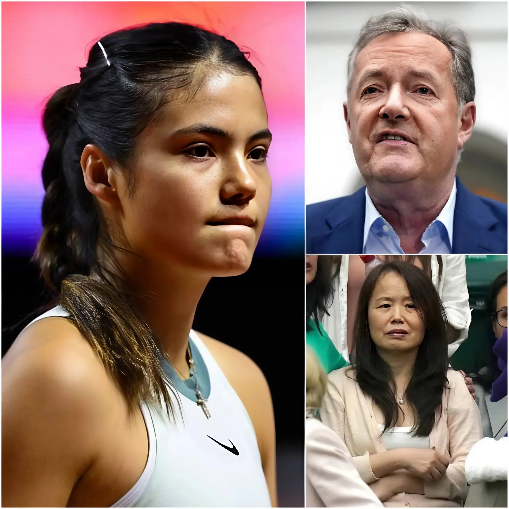 Cover Image for 😡😡 “Todo el Reino Unido debería avergonzarse de adorar a una tenista inútil como ella. ¿Acaso su madre no es camarera…?”. Estas fueron las palabras que Piers Morgan usó repentinamente para atacar y humillar a Emma Raducanu y a su familia en directo, provocando el caos con abucheos y aplausos. El controvertido presentador no se detuvo ahí: también realizó provocaciones sexuales, lo que enfureció a parte de la audiencia. Los fans creen que intentaba ocultar un secreto relacionado con el escándalo de 50 millones de libras en pagos a ITV tras el incidente con Sharon Osbourne, que obligó a la cadena a disculparse. Pero inmediatamente después, Raducanu sorprendió a todos con una respuesta de 12 palabras que hizo que Piers Morgan agachara la cabeza en silencio.