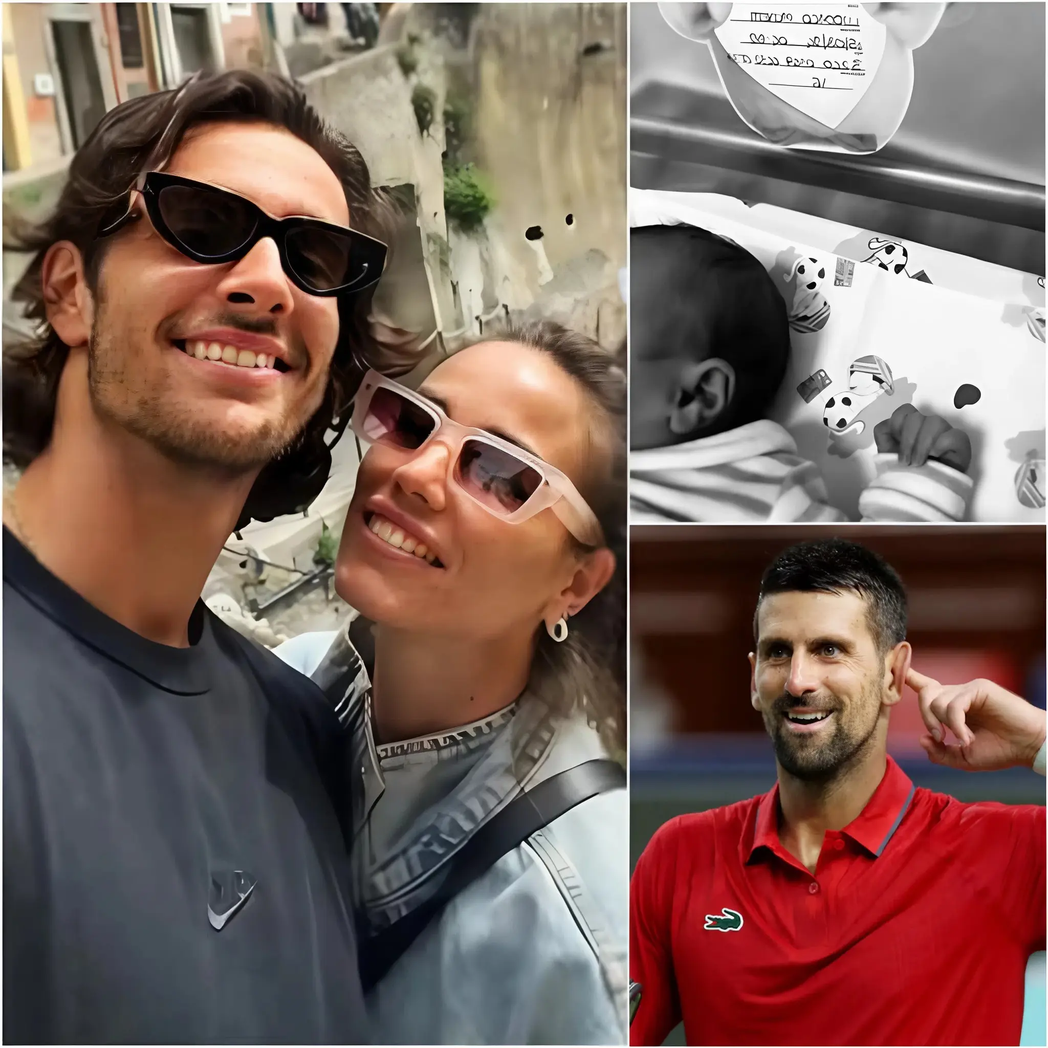 Cover Image for 👶✨ GREAT NEWS: Lorenzo Musetti has just officially announced the arrival of his second child, and the baby’s name and gender immediately melted the hearts of fans worldwide. Congratulations poured in nonstop, but the real shock came from Novak Djokovic, who sent an unexpected message—just eight words, yet powerful enough to move everyone deeply. What did he say that left the tennis world speechless?