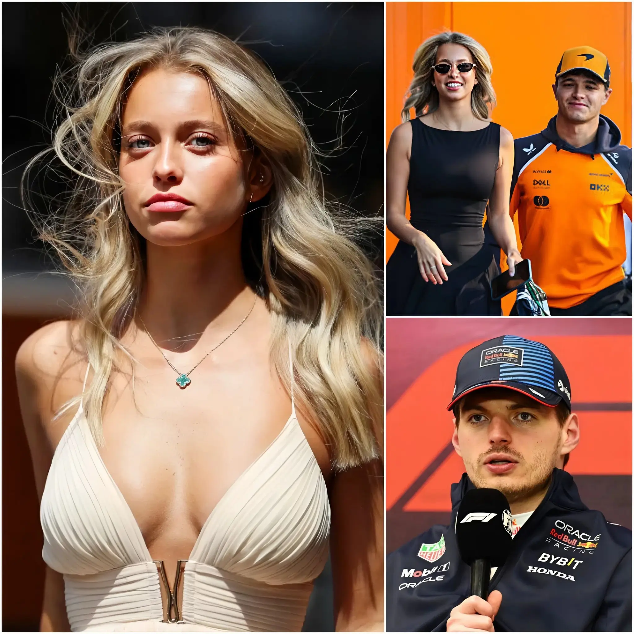 Cover Image for “ELE É MELHOR QUE ELE, ELE SÓ GANHOU POR SORTE” — A namorada de Lando Norris, Margarida Corceiro, PROVOCA POLÊMICA ao criticar a vitória de Max Verstappen no GP de Las Vegas como resultado de favoritismo da FIA. Ela afirmou com confiança que Norris será campeão este ano. Verstappen respondeu imediatamente, deixando Corceiro sem palavras!