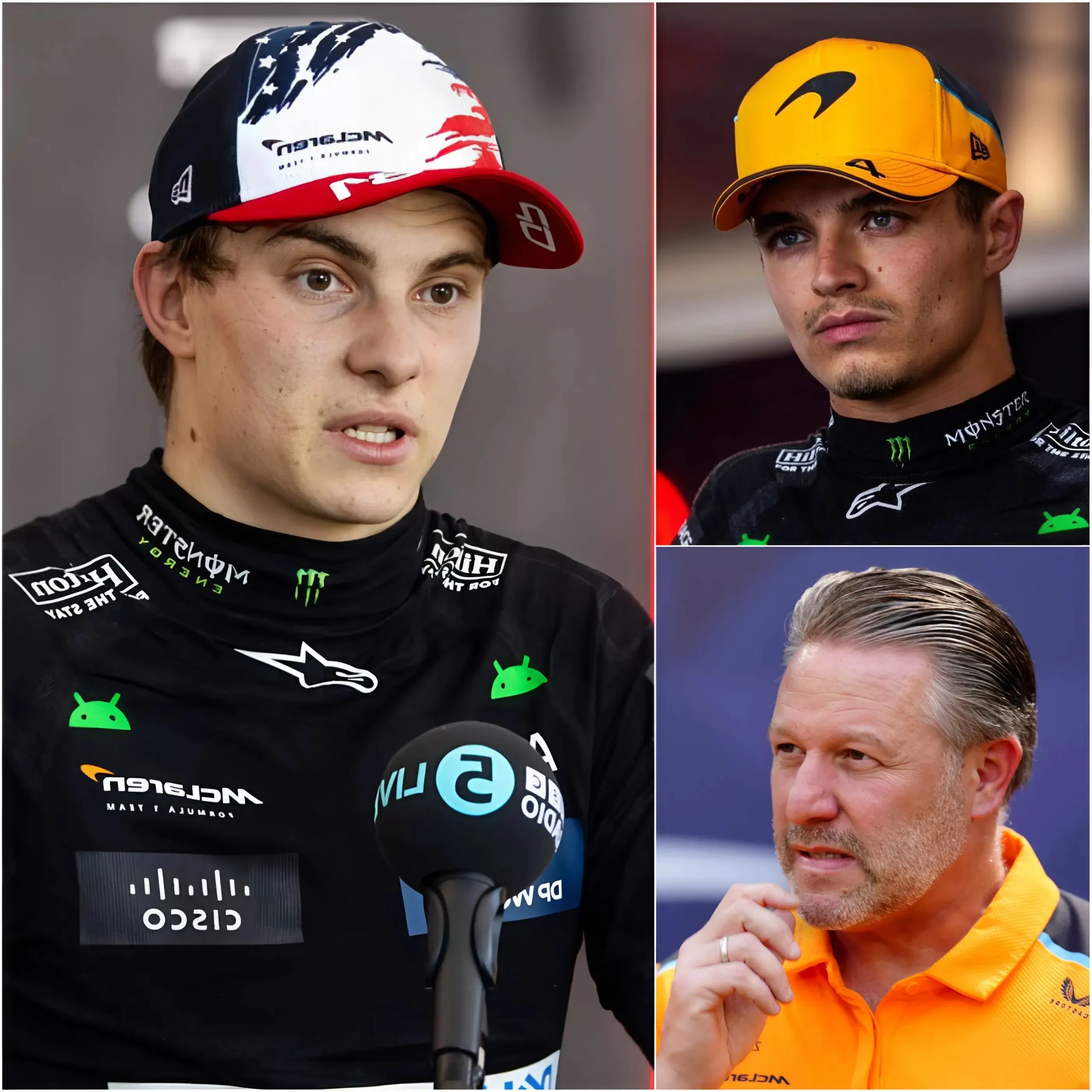 Cover Image for 💥 “IK KAN HET NIET MEER UITSTAAN – DIT IS VERRAAD!” Oscar Piastri stond op en sloeg met een klap op tafel, zijn ogen rood van woede toen hij ontdekte dat Lando Norris voorrang kreeg bij auto-upgrades. Zijn antwoord van twaalf woorden liet Zak Brown en de leiding van McLarren onmiddellijk sprakeloos achter. Het mysterie achter deze “interne breuk” maakt wereldwijde F1-fans eindeloos nieuwsgierig – de waarheid zal iedereen echt verbazen. 👇👇