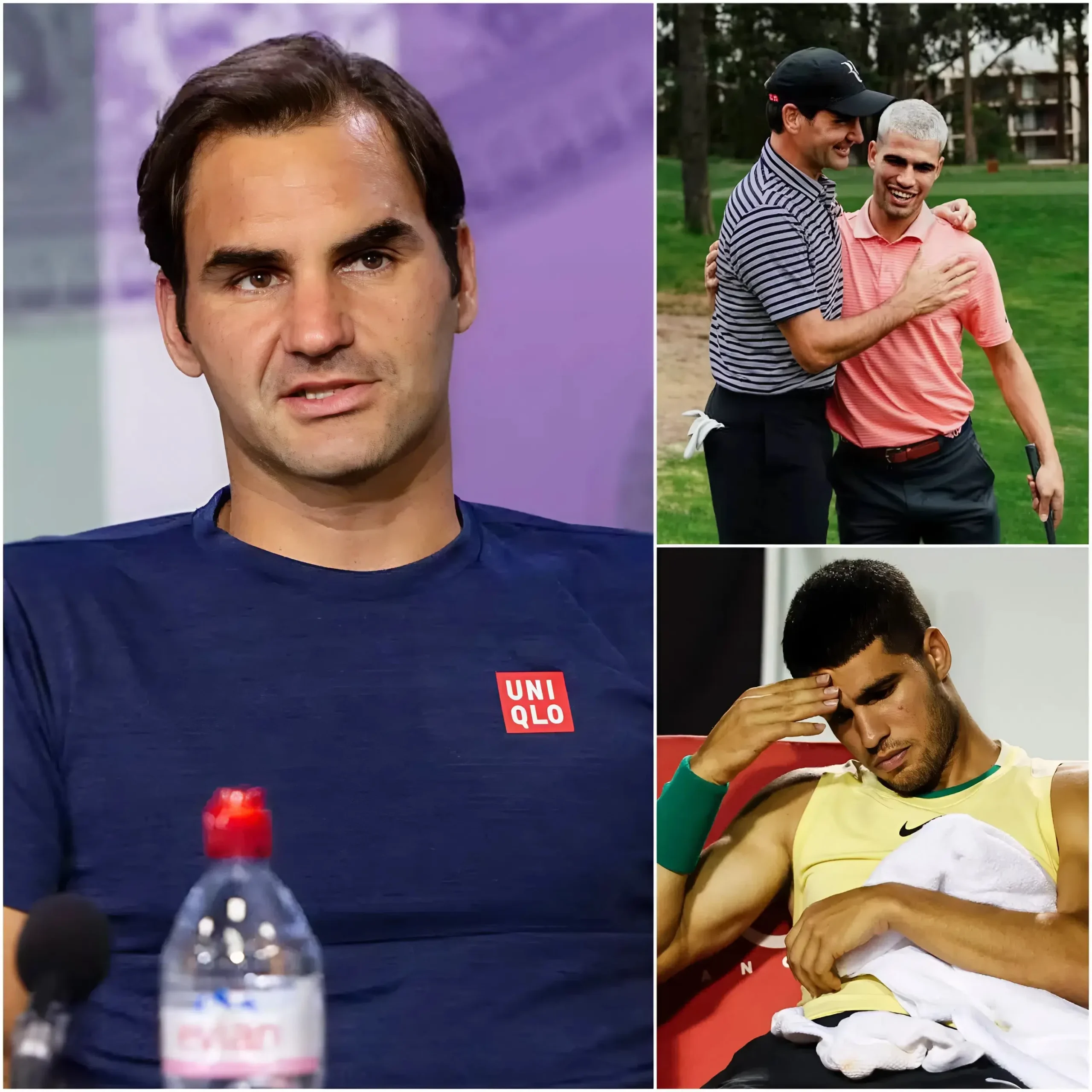 Cover Image for Hace 9 minutos: Roger Federer ha sorprendido al mundo del tenis al hablar de la guerra contra los anti fans: “Lo que está atravesando Carlos Alcaraz es un insulto al espíritu del tenis y a los aficionados. ¿Cómo se puede ser tan cruel, abandonar y criticar a un joven de 20 años que lleva sobre sus hombros las expectativas de toda una nación?”. También lanzó una advertencia de 13 palabras, dejando impactado al mundo del tenis y desatando un acalorado debate. Alcaraz rompió a llorar y habló solo cinco minutos después. Una nueva guerra está a punto de estallar 👇 👇 👇