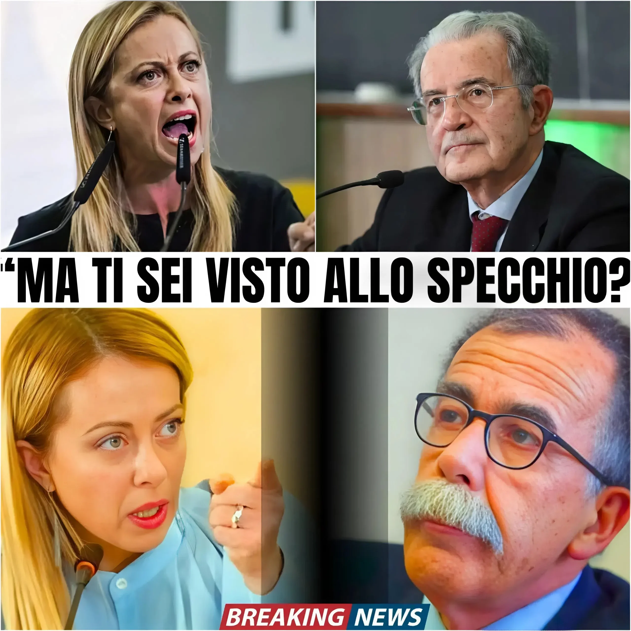 Cover Image for “Non mi insultare mai più — non lo tollererò!” – Giorgia Meloni è esplosa in diretta TV dopo il commento offensivo di Sandro Ruotolo. In una trasmissione drammatica seguita da milioni di spettatori, lo ha ridicolizzato duramente, lasciando il conduttore senza parole. La sua dichiarazione di sette parole è subito diventata virale, dominando i social media e scatenando accesi dibattiti in tutta Italia.