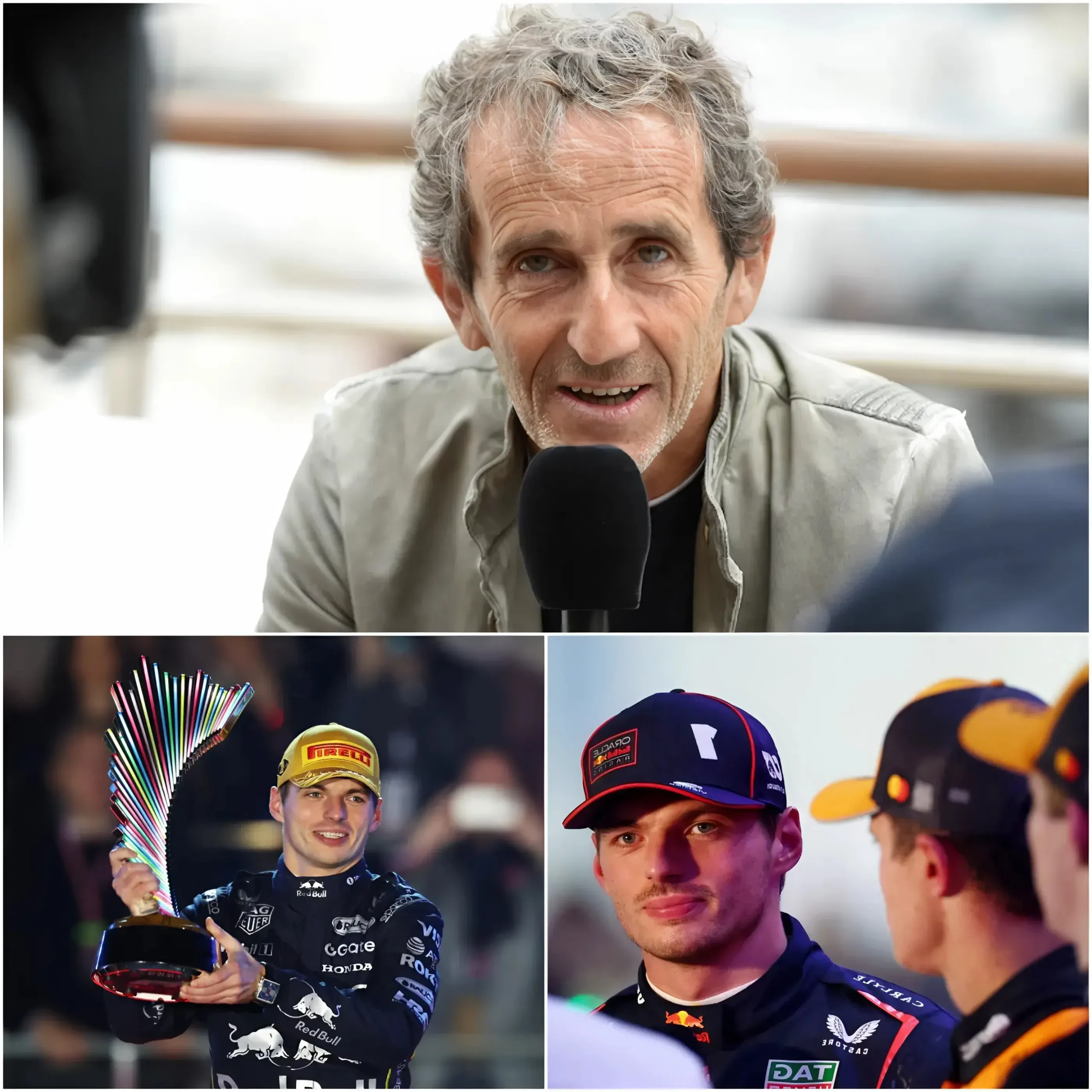 Cover Image for BREAKING NEWS: “It was a victory earned through sheer talent, and he worked incredibly hard for it — only the ‘HATERS’ refuse to see it…” Formula 1 legend Alain Prost has come forward to defend Max Verstappen after his spectacular win at the Qatar GP, condemning the insulting comments aimed at the young Dutch driver. In his podcast, the four-time world champion criticized the “backward” reactions of the motorsport world to Verstappen’s brilliance, emphasizing that everyone should appreciate Max Verstappen’s talent instead of trying to bring him down. Just five minutes later, Max Verstappen expressed his excitement and gratitude, and his five-word response left Alain Prost beaming with pride… 👉 Full details in the comments 👇👇